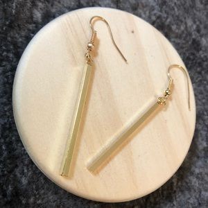 Dana Gold Bar Dangle Earrings